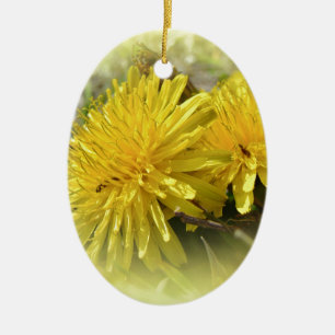 Dandelions - A Sunny Hi Ceramic Ornament