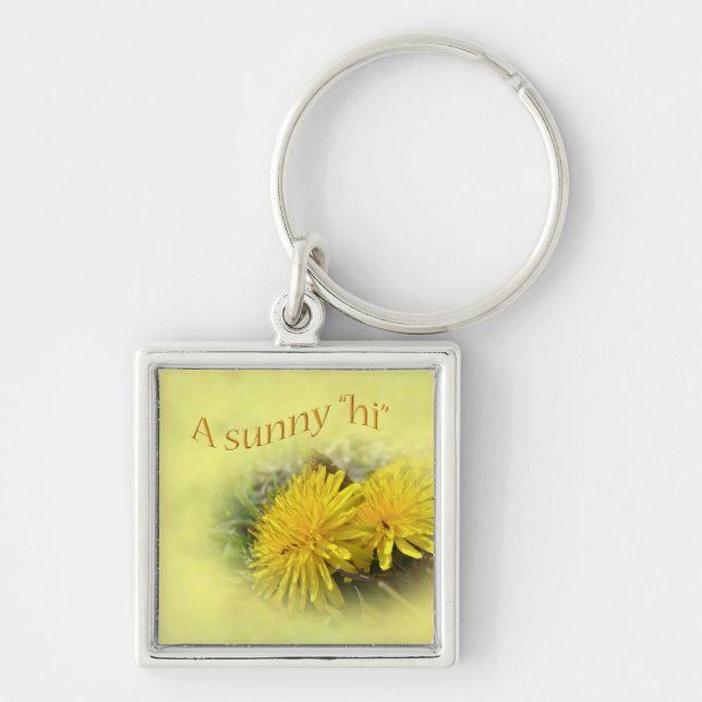 Dandelions - A Sunny Hi Keychain (Front)