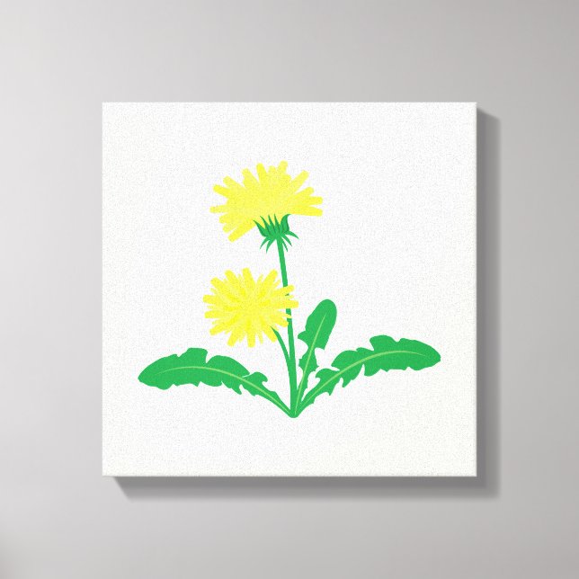 Dandelions Art Canvas Print (Front)