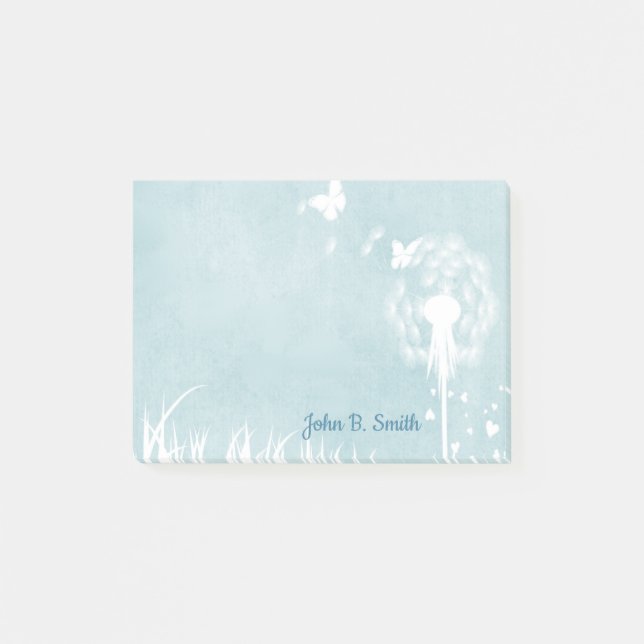 Dandelions, Butterflies & Blue Skies Post-it Notes (Front)