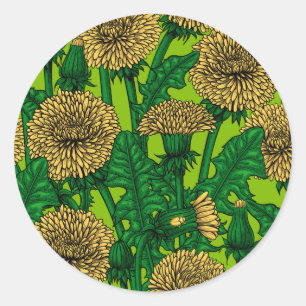 Dandelions Classic Round Sticker