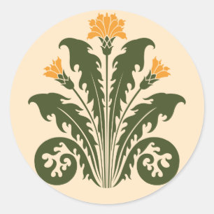 Dandelions Classic Round Sticker