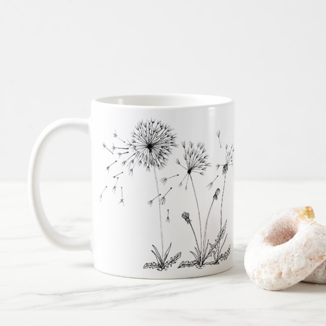 Dandelions Coffee Mug (With Donut)