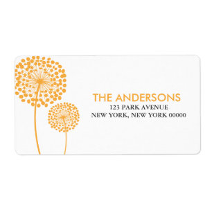 Dandelions Étiquettes de adresse