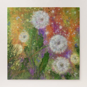 Dandelions Field Jigsaw Puzzle - Peinture