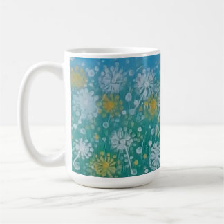 Dandelions Floral Meadow Mug