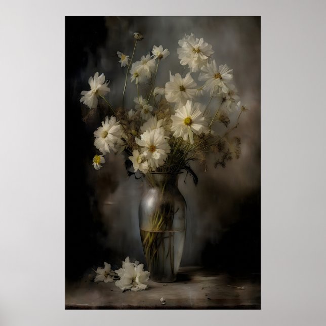 Dandelions Flowers Vase Cottagecore Prints (Front)