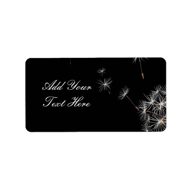 Dandelions Label (Front)