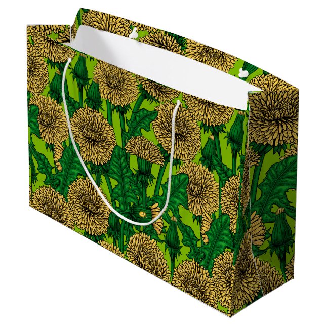 Dandelions Large Gift Bag (Back Angled)