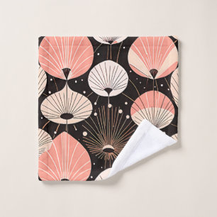 Dandelions -Mid-century- Retro Modern Design Bath Towel Set