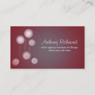 dandelions modern stylish business cards