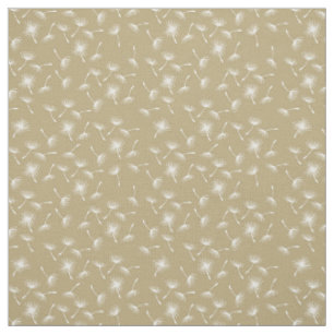 Dandelions on Gold Fabric