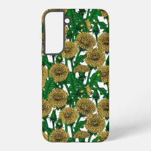 Dandelions on white samsung galaxy case