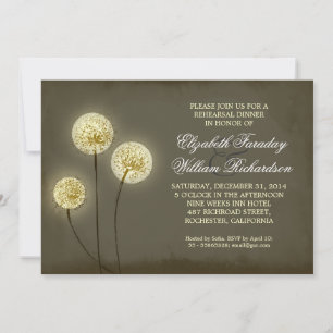 Dandelions pétillants répétition invitations dîner