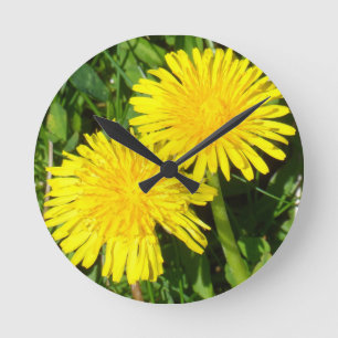 Dandelions Round Clock