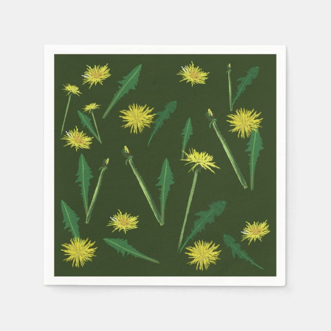 Dandelions spring  art napkin (Front)