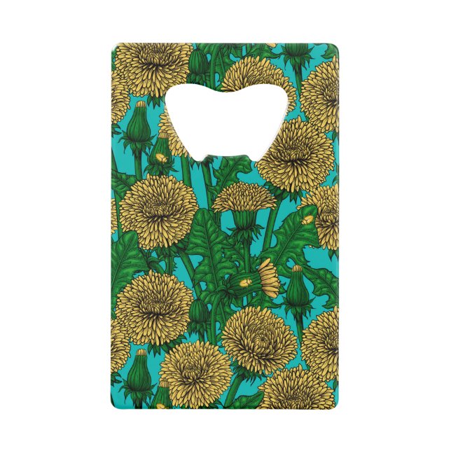 Dandelions sur turquoise (Devant)