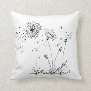 Dandelions Throw Pillow