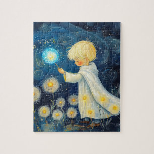 Dandelions Under the Stars Jigsaw Puzzle