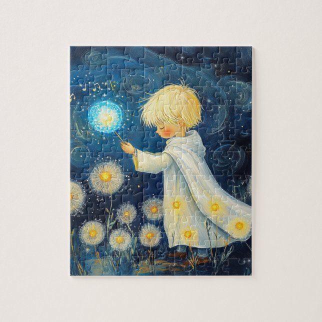 Dandelions Under the Stars Jigsaw Puzzle (Vertical)