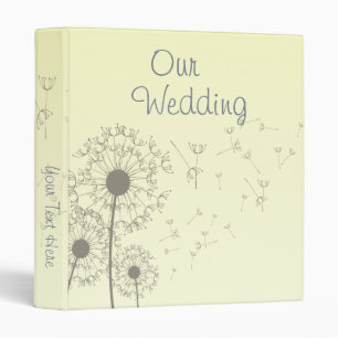 Dandelions Wedding Photo Album Binder
