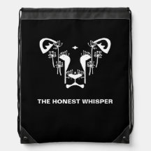 Dandi Lion Drawstring Bag (Black)