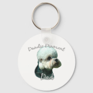Dandie Dinmont Terrier Dad 2 Keychain