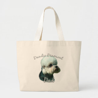 Dandie Dinmont Terrier Dad 2 Large Tote Bag