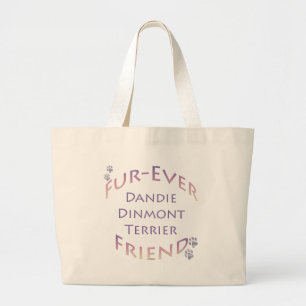 Dandie Dinmont Terrier Furever Large Tote Bag