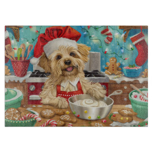 Dandie Dinmont Terrier Holiday Baking: Christmas Cutting Board