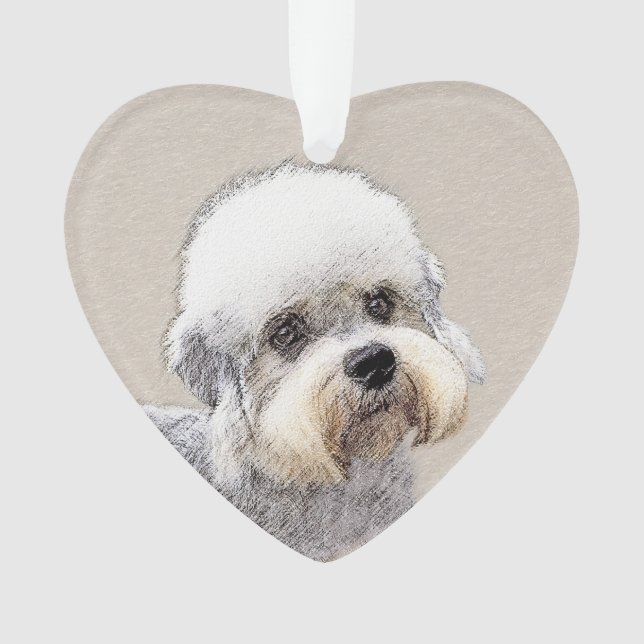 Dandie Dinmont Terrier Peinture Chien Art original (devant)