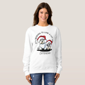 Dandie Dinmont Terrier Sweatshirt de Noël