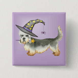 Dandie Witch 2 Inch Square Button