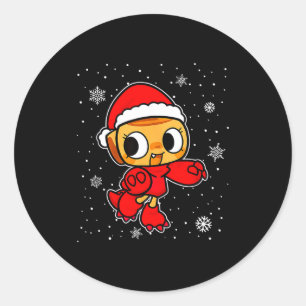Dandy Christmas Toons World Shelly Toon Boys Kids Classic Round Sticker
