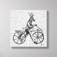 Dandy Deer on Vintage Bicycle