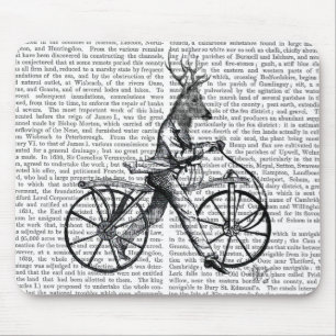 Dandy Deer on Vintage Bicycle Mouse Pad