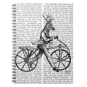 Dandy Deer on Vintage Bicycle Notebook