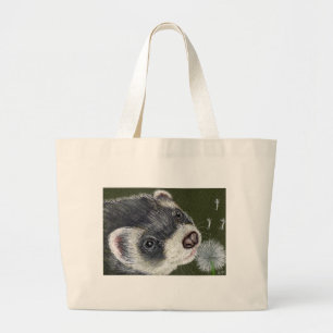 Dandy Ferret Large Tote Bag