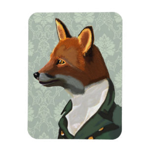 Dandy Fox Portrait 2 Magnet