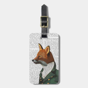 Dandy Fox Portrait Luggage Tag