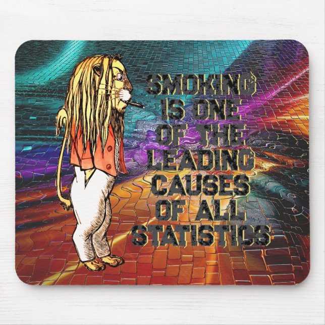 Dandy Lion Sarcasm Pop Art Mouse Pad (Front)