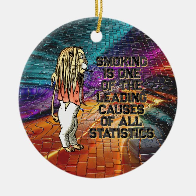 Dandy Lion Sarcasm Pop Art Ornament (Front)