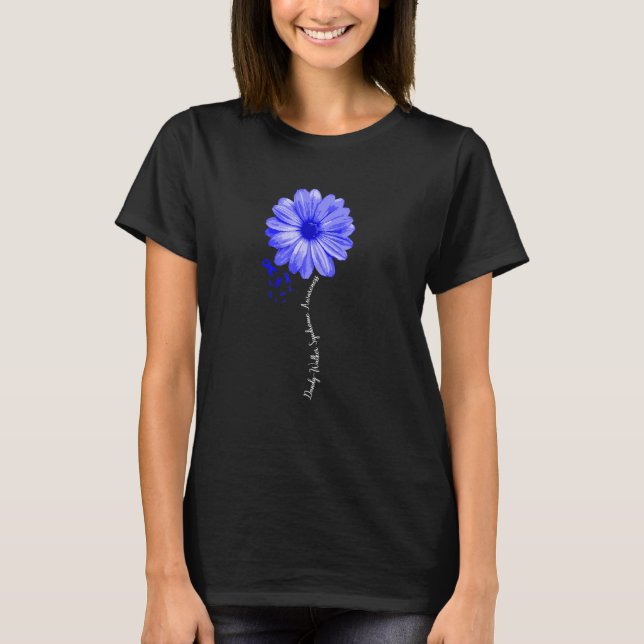 Dandy-Walker Syndrome Warrior Pretty Ribbon T-Shirt (Front)