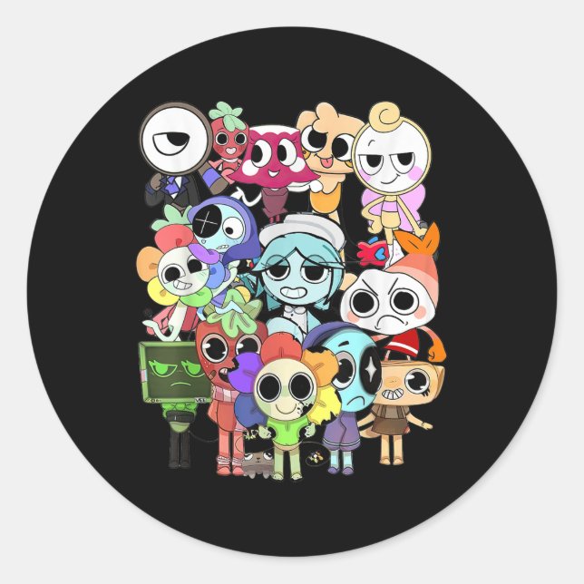 Dandys World, Costume For Birthday  Classic Round Sticker (Front)