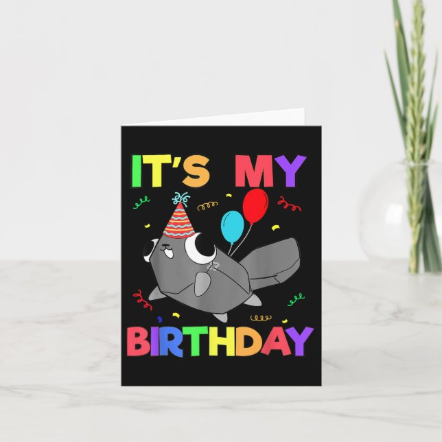 Dandys World Pebble Birthday Decoration For Kids B Card (Front)