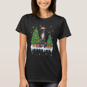 Dane Dog Christmas Tree Xmas Lights Puppy T-Shirt