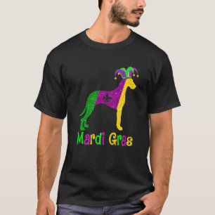 Dane Dog Lover Mardi Gras Carnival Jester Premium T-Shirt