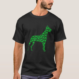 Dane Dog Shamrock St.Patrick's Day Puppy Lover T-Shirt