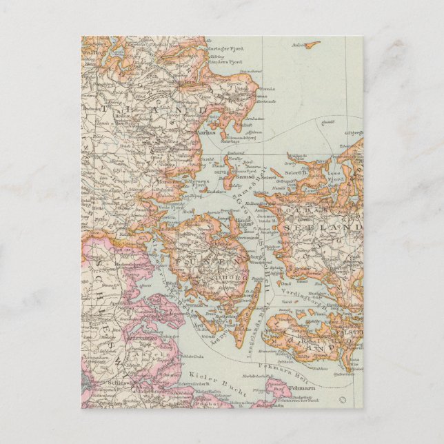 Danemark - Carte - Danemark (Devant)