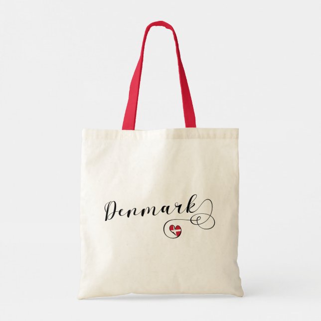Danemark, Drapeau danois dans le Sac fourre-tout d (Dos)